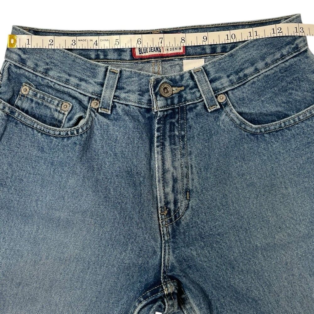 Y2K Bootcut Jeans Size 4 Straight Leg 100% Cotton Vintage Denim Effortless Fit - Picture 5 of 10